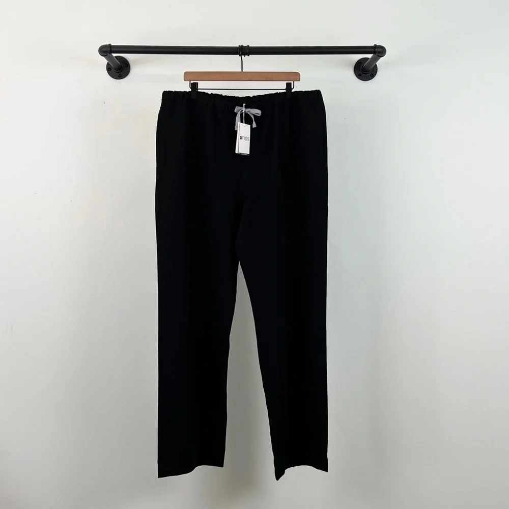 NWT FIGS Pisco Basic Scrub Pants For Men in Black